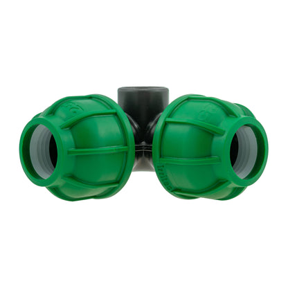 MDPE Vertical Tee Splitter, 25mm - 1/2" BSPM