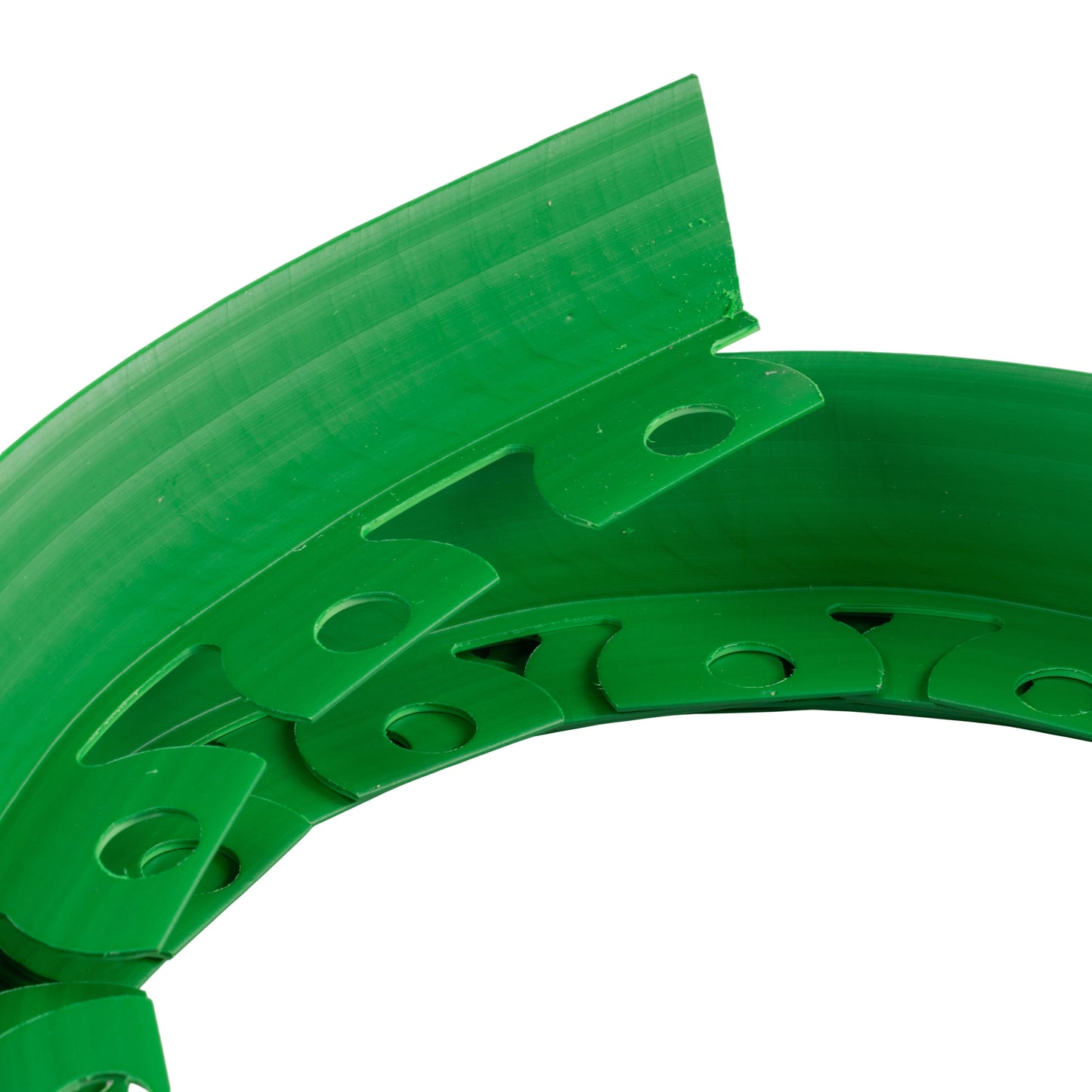 Green Curved Lawn Edging Set with Pegs, 60mm Height
