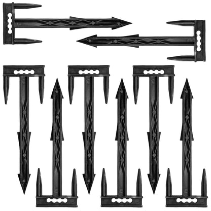 50 x Ground Cover Weed Membrane Pegs Barbed Fixing Anchor Garden Landscaping