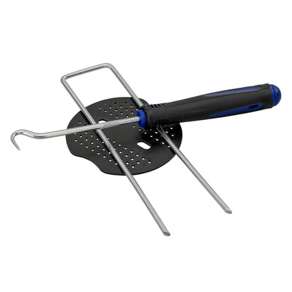 6" Weed Matting Pegs & Securing Washer, Blue Tool