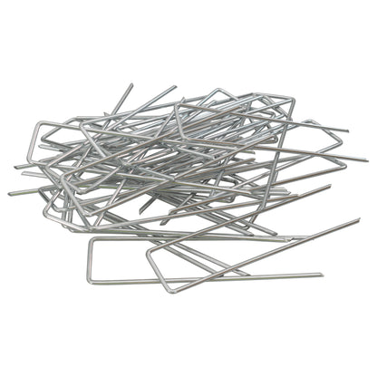 Metal Hold Down Staple U-Pegs, Pack of 100