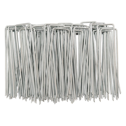 Metal Hold Down Staple U-Pegs, Pack of 100
