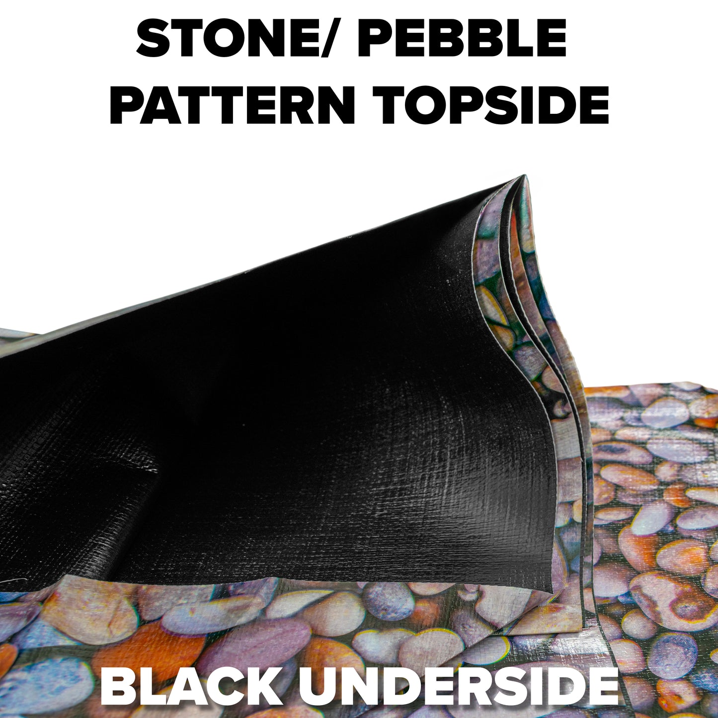 300gsm Stone Pebble Pattern Pond Liners