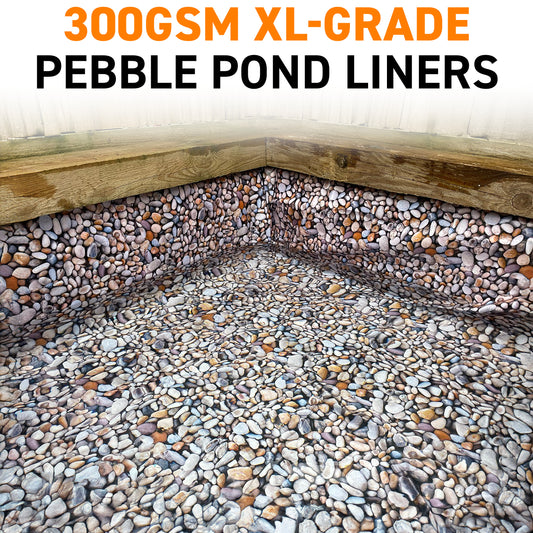 300gsm Stone Pebble Pattern Pond Liners