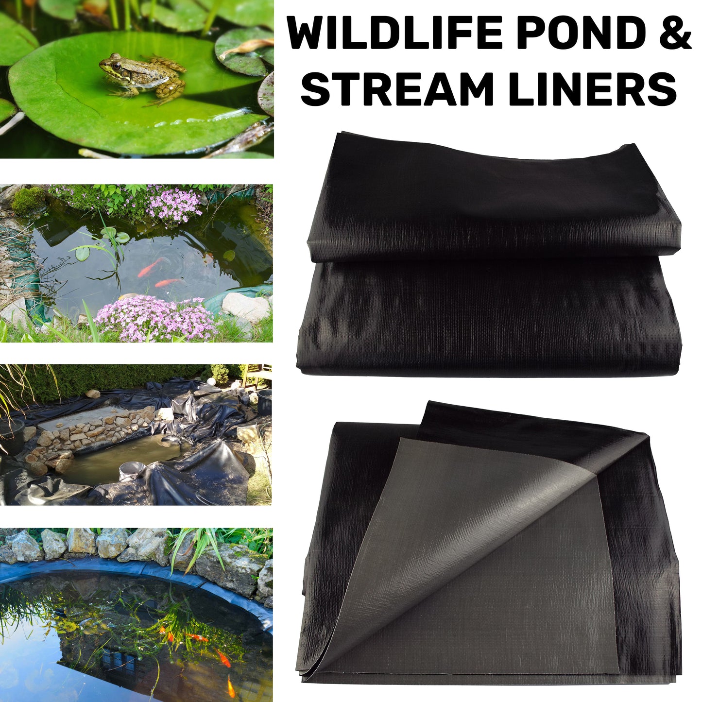 200gsm Garden Pond Liners with Underlay