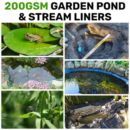 200gsm Garden Pond Liners with Underlay