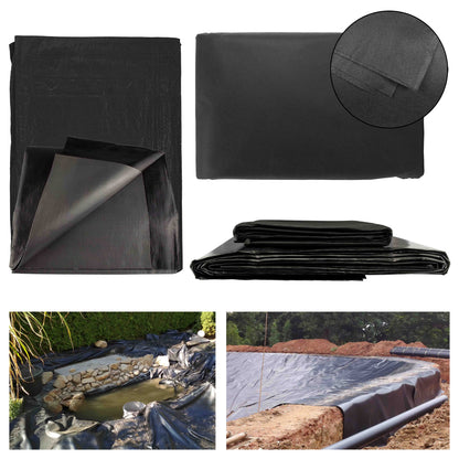 1.5m x 10m Black 200gsm Pond Liner with Underlay