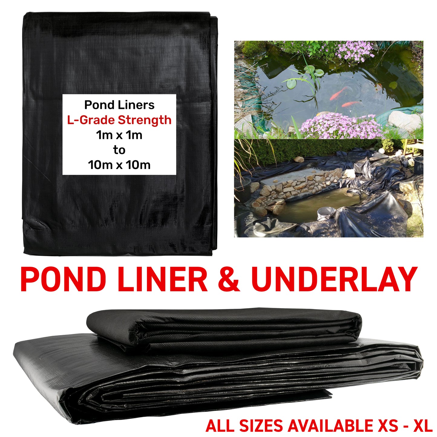 200gsm Garden Pond Liners with Underlay