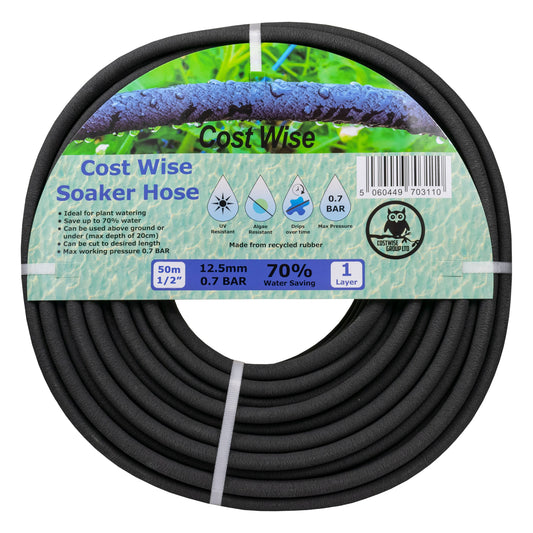 Porous Pipe Drip Soaker Hose - 50m