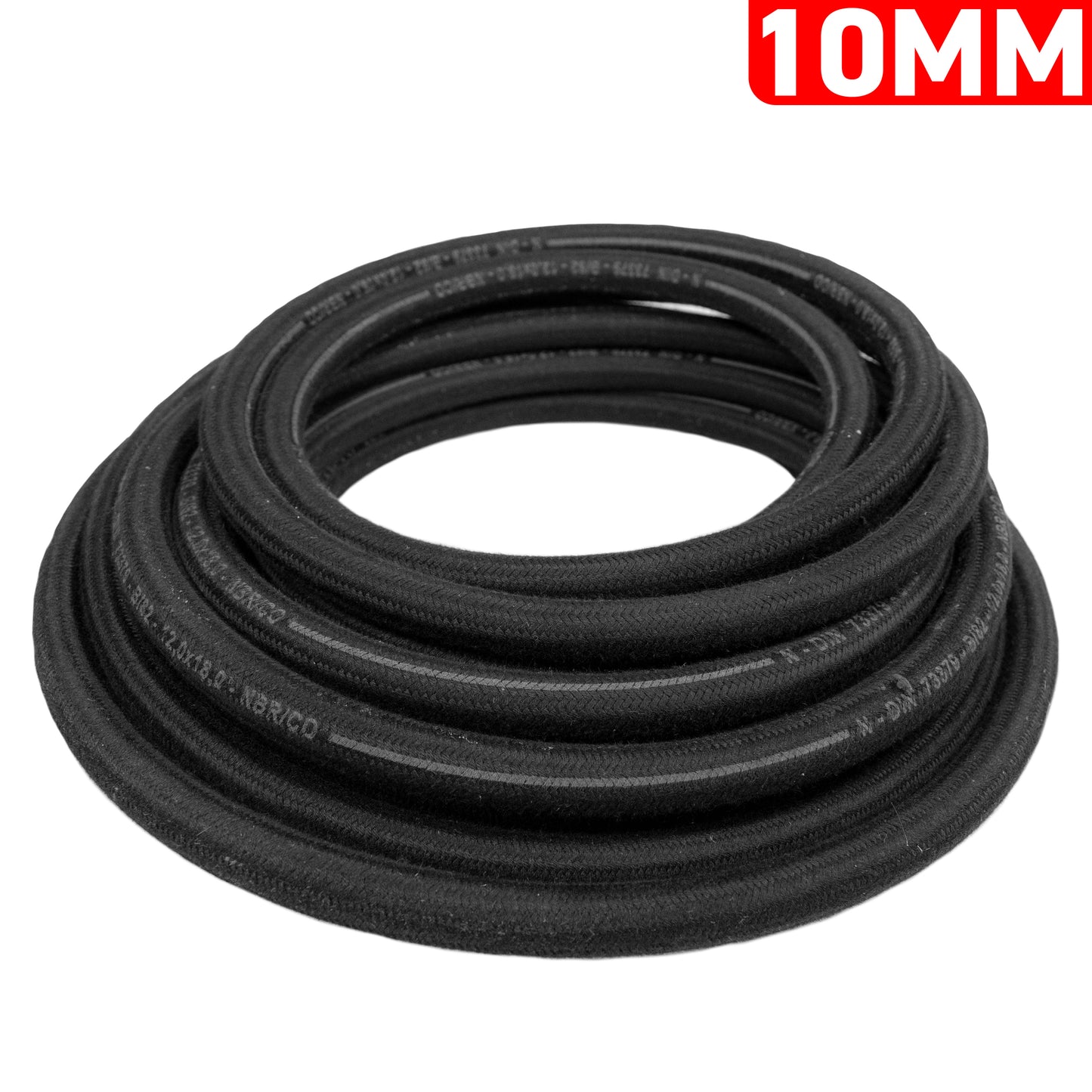 10mm Braided Rubber DIN 73379 Type B Fuel Hose