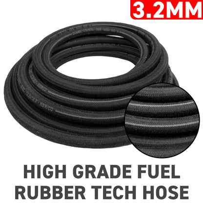 3mm Braided Rubber DIN 73379 Type B Fuel Hose