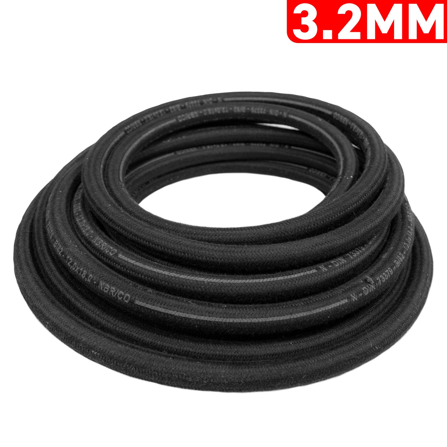 3mm Braided Rubber DIN 73379 Type B Fuel Hose