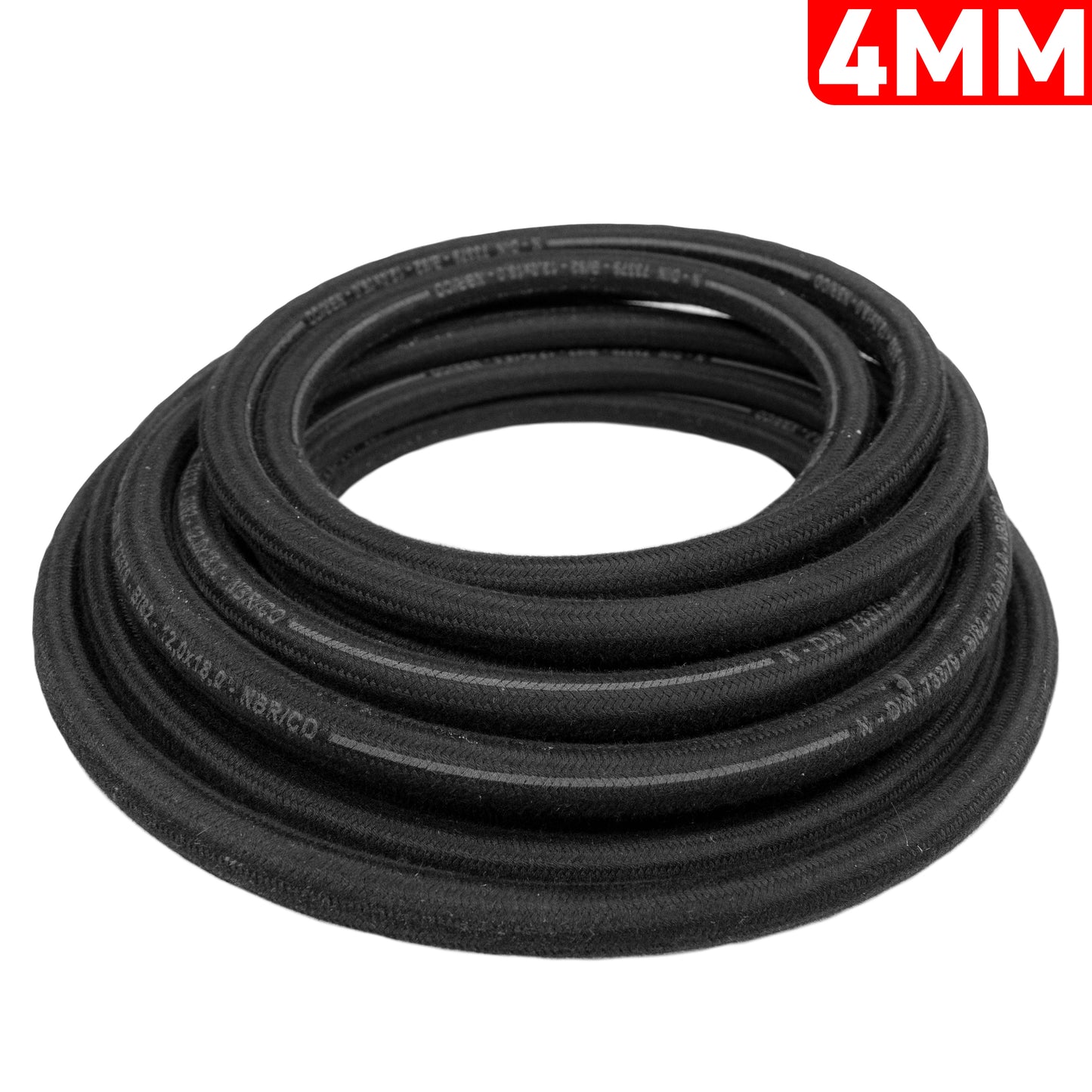 4mm Braided Rubber DIN 73379 Type B Fuel Hose