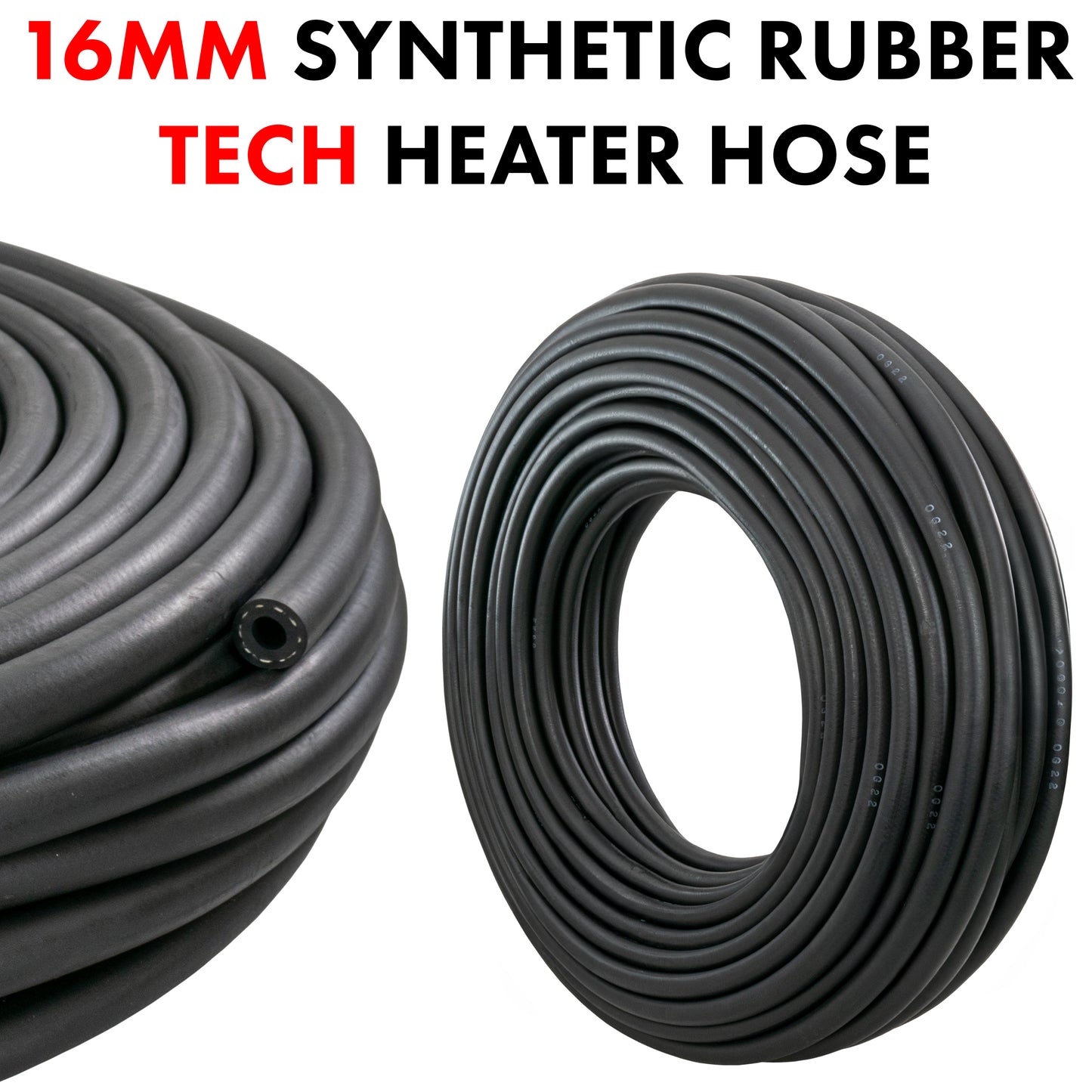 16mm Rubber J20 R3 Heater/ Coolant Hose