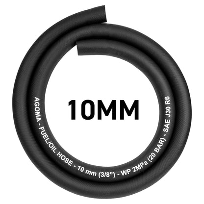 10mm Rubber Reinforced J30 R6 Fuel Hose