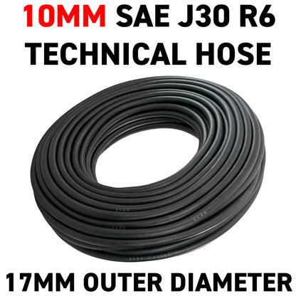 10mm Rubber Reinforced J30 R6 Fuel Hose