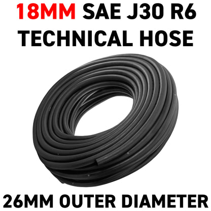 18mm Rubber Reinforced J30 R6 Fuel Hose