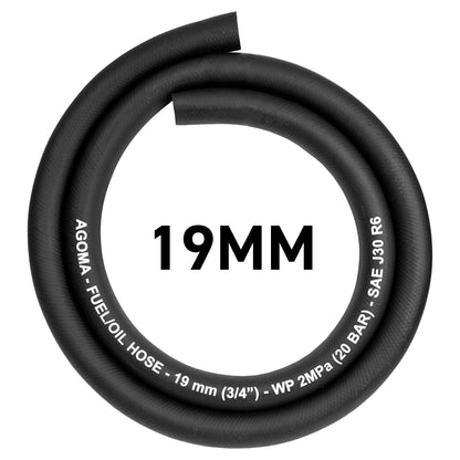 19mm Rubber Reinforced J30 R6 Fuel Hose