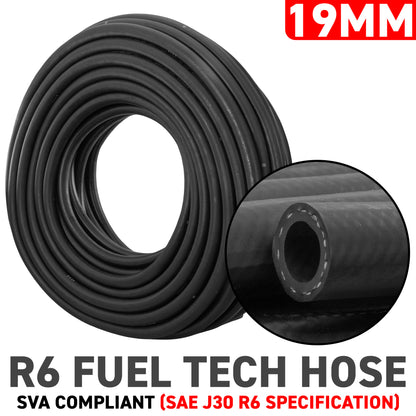 19mm Rubber Reinforced J30 R6 Fuel Hose