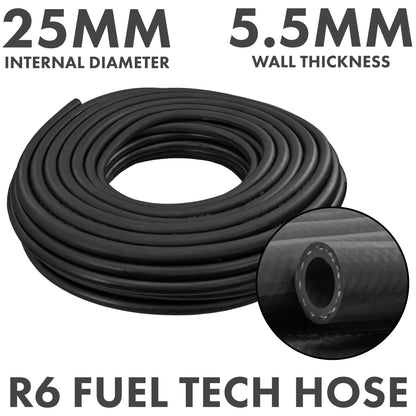 25mm Rubber Reinforced J30 R6 Fuel Hose