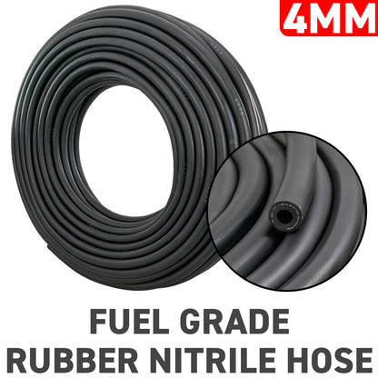 4mm Rubber Reinforced J30 R6 Fuel Hose