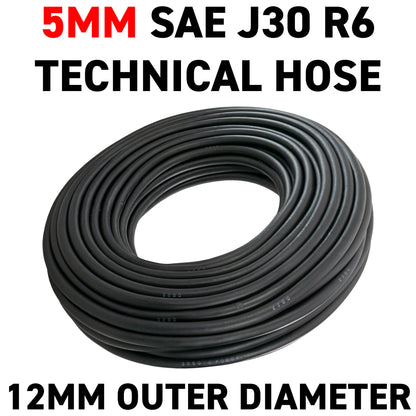 5mm Rubber Reinforced J30 R6 Fuel Hose