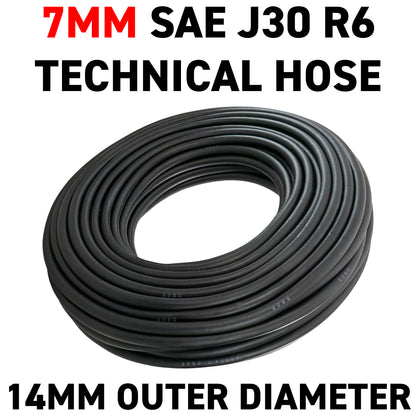 7mm Rubber Reinforced J30 R6 Fuel Hose