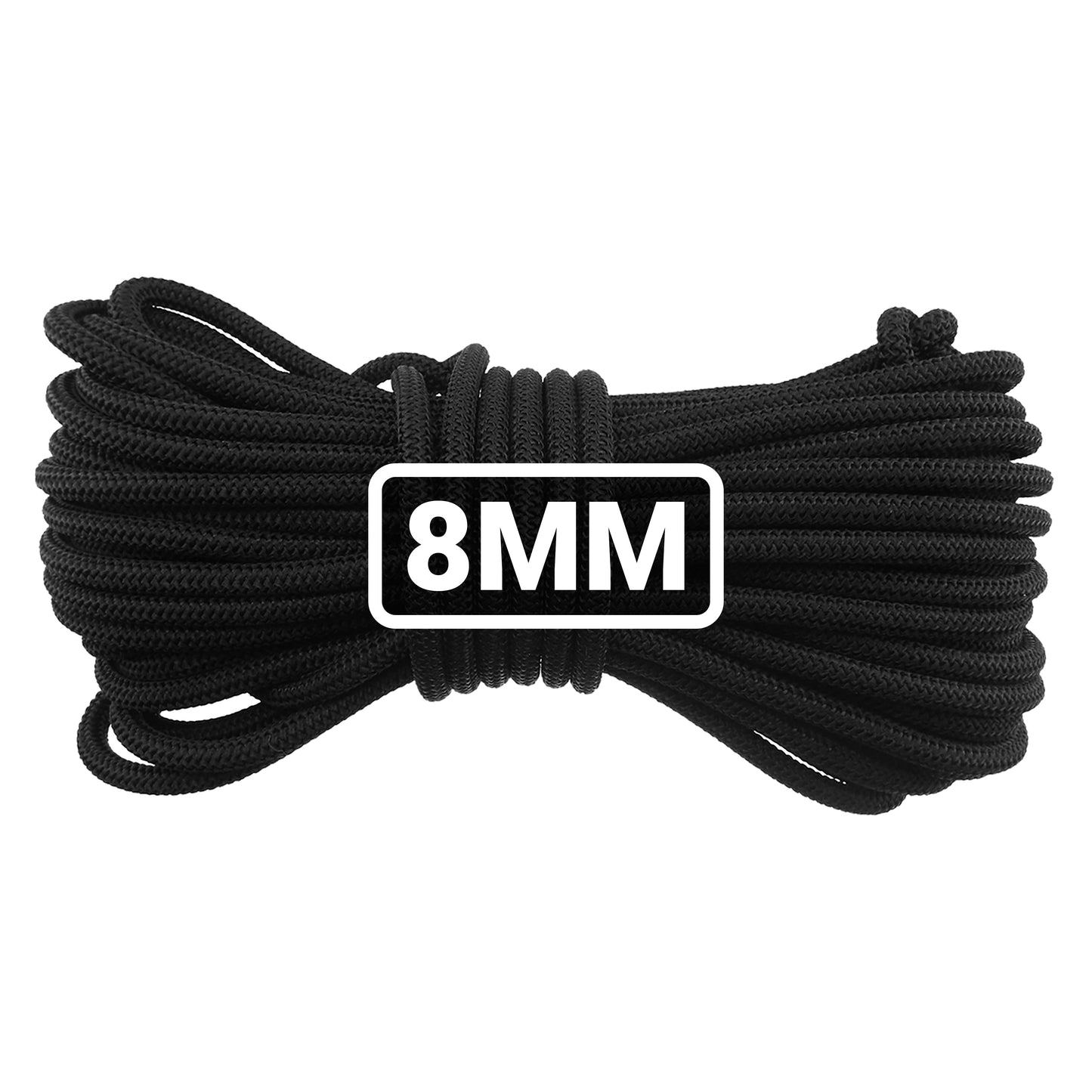 8mm Elastic Bungee Rope Black