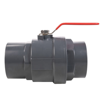Stainless Steel Ball PP Valve & Barbed Outlet, 3"