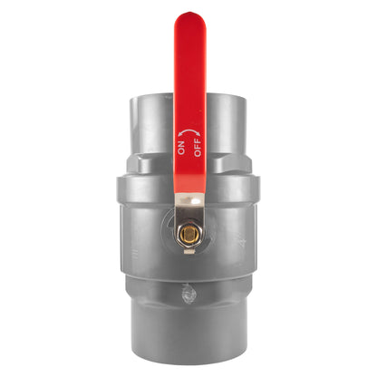 Stainless Steel Ball PP Valve & Barbed Outlet, 4"