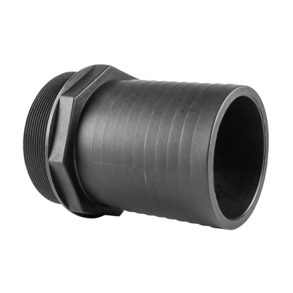 Stainless Steel Ball PP Valve & Barbed Outlet, 4"