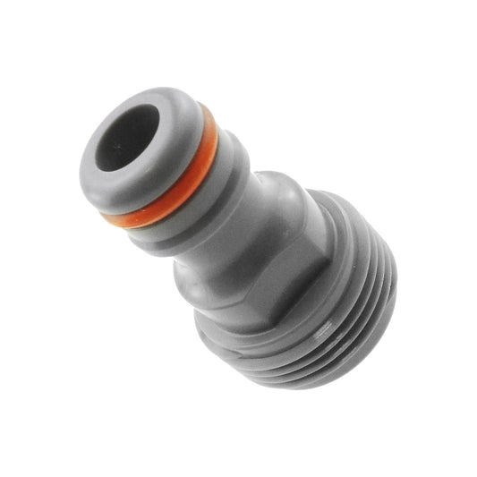 Male Tap Connector – 3/4” BSPM, Grey