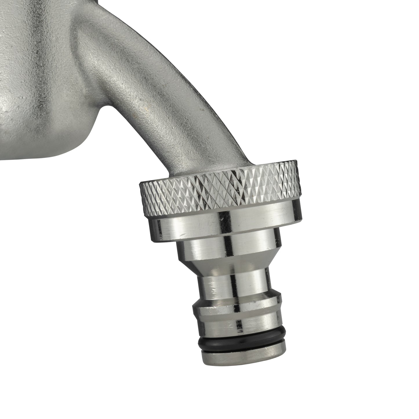 Female Tap Connector – 1” BSPF, Nickel Plated Brass