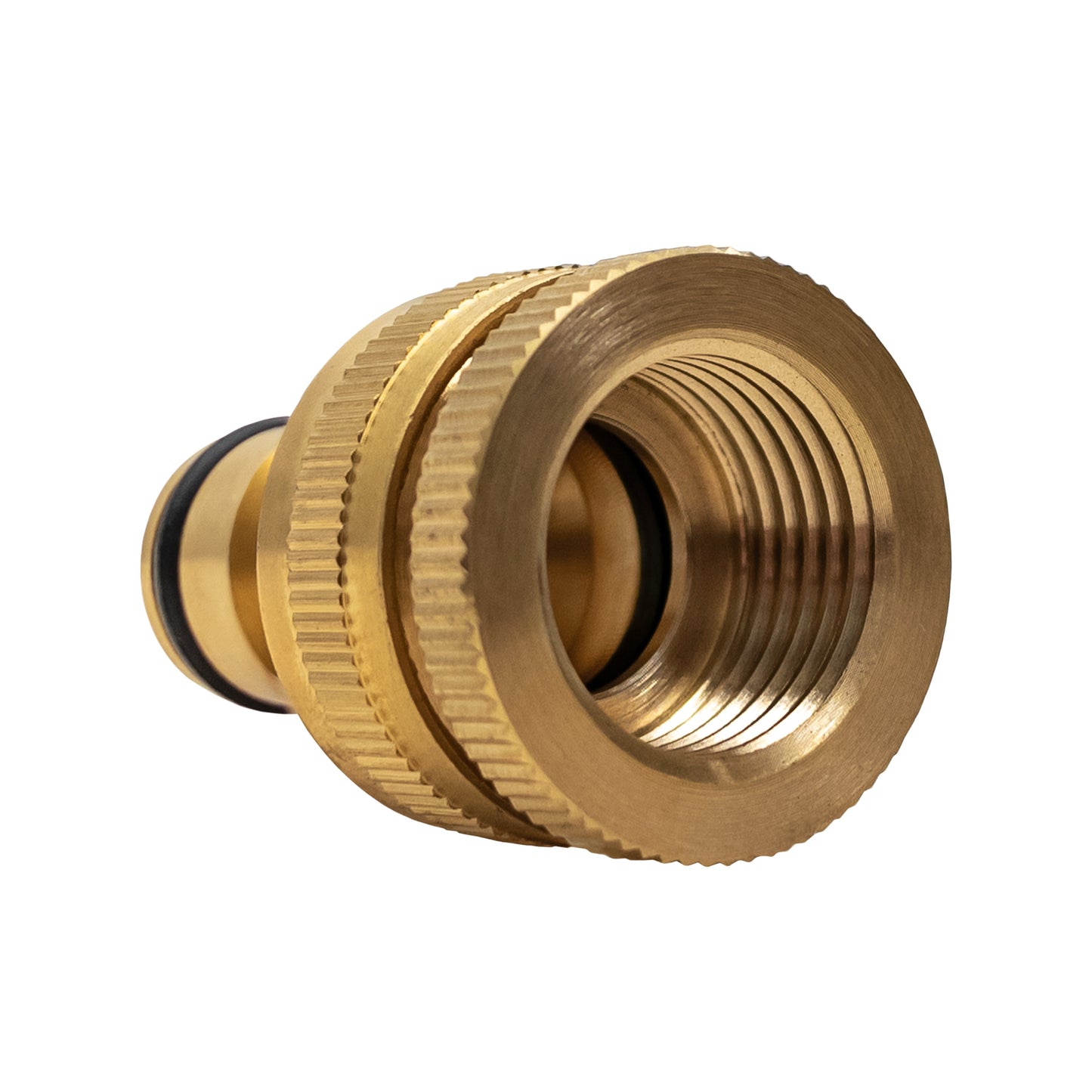 Female Tap Connector – 3/4” & 1/2” BSPF, Brass