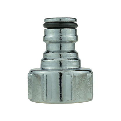 Female Tap Connector – 3/4” BSPF, Zinc Chrome