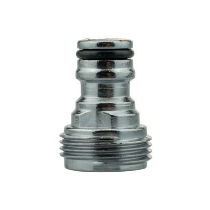 Male Tap Connector – 3/4” BSPM, Zinc Chrome