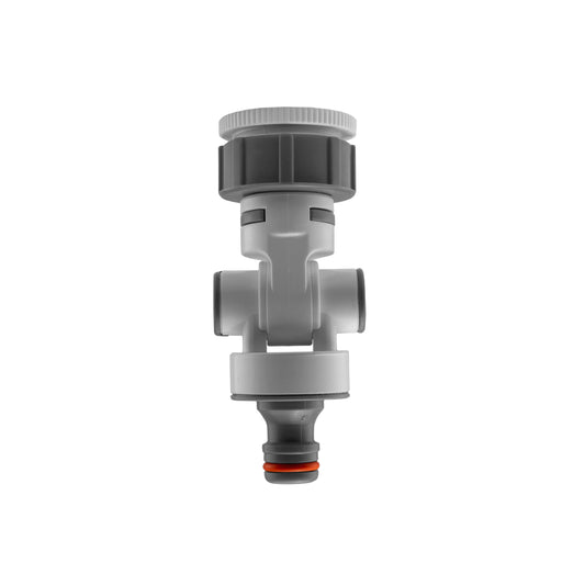 Adjustable Angle Garden Tap Connector, Grey