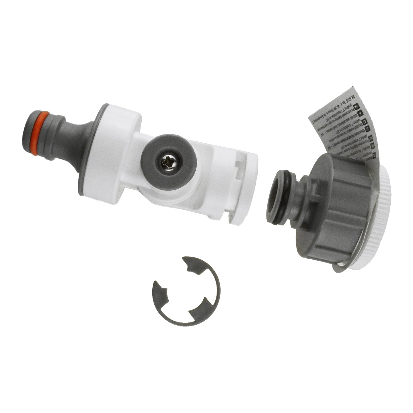 Adjustable Angle Garden Tap Connector, Grey