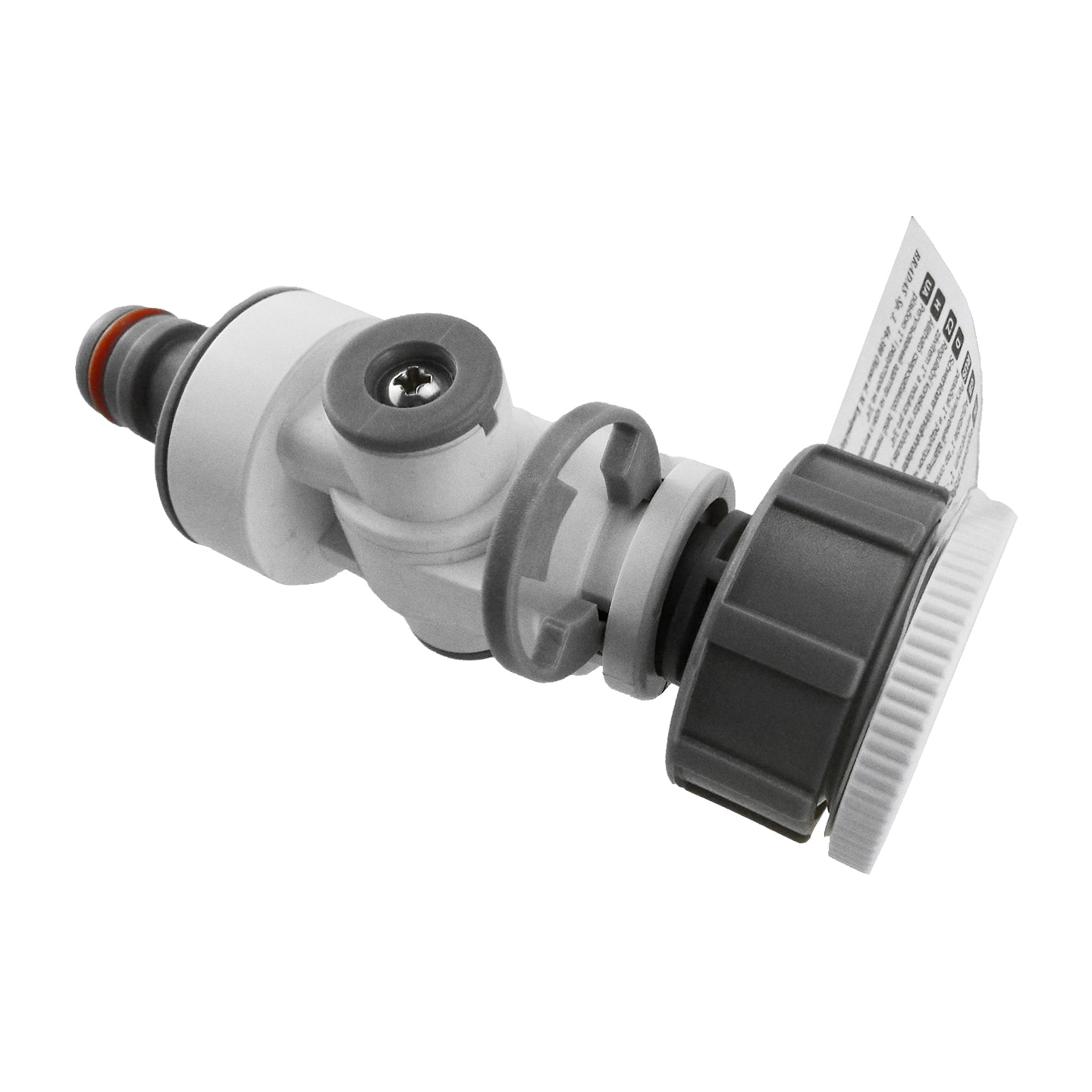 Adjustable Angle Garden Tap Connector, Grey