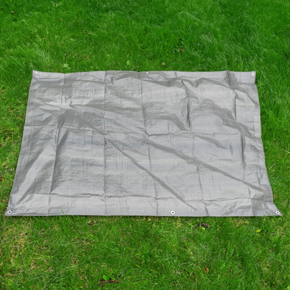 1.5m x 2m Grey 50gsm Tarpaulin