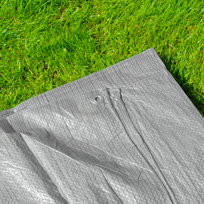 1m x 1m Grey 50gsm Tarpaulin