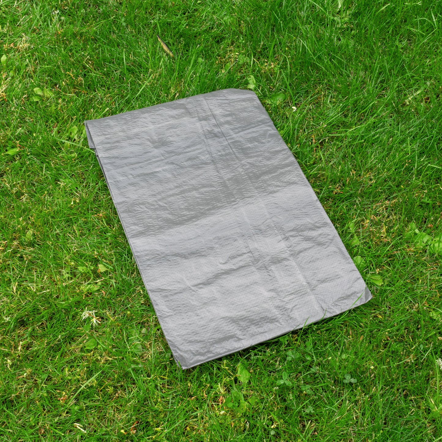 1.5m x 2m Grey 50gsm Tarpaulin