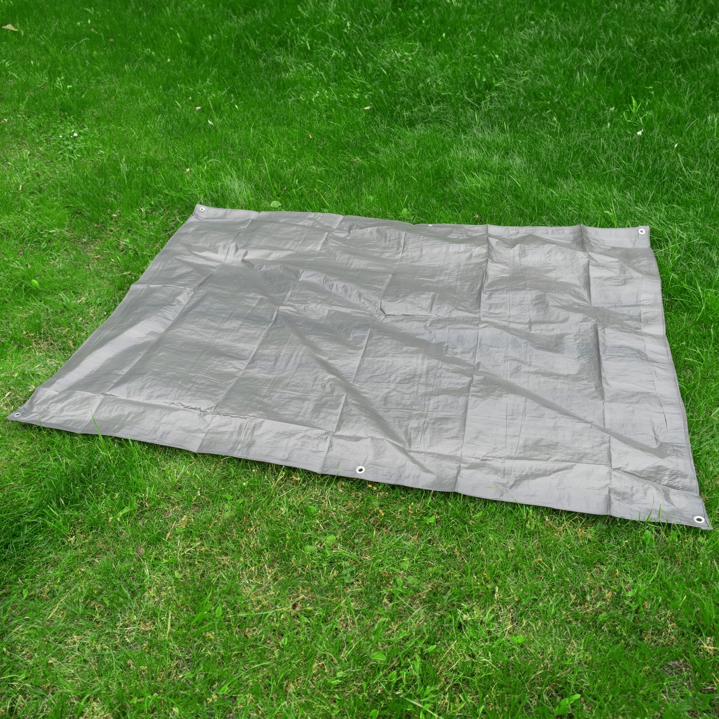 3m x 3m Grey 50gsm Tarpaulin