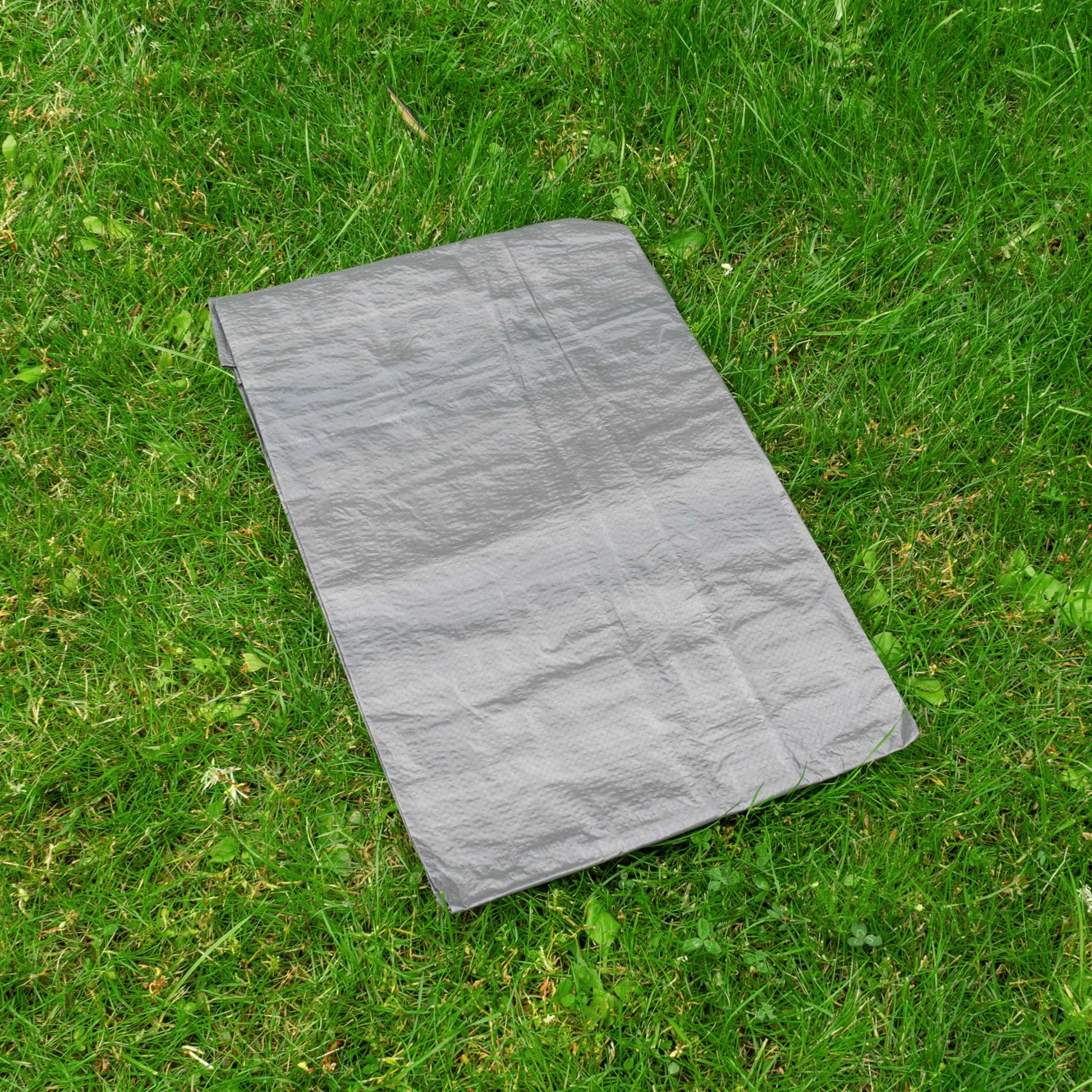 1.5m x 2m Grey 80gsm Tarpaulin