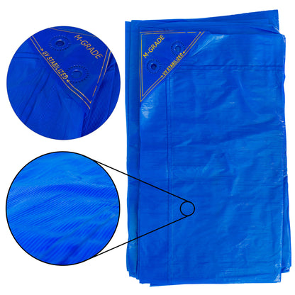 100gsm LLDPE Blue Tarpaulins