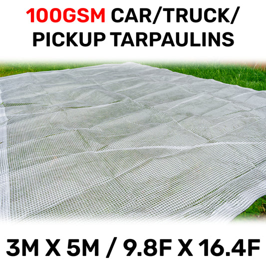 3m x 5m Clear Monotex 100gsm Tarpaulin