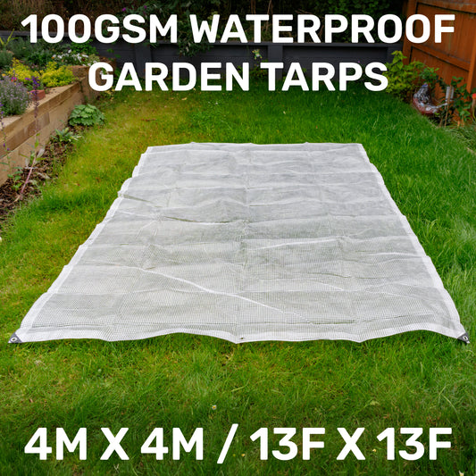 4m x 4m Clear Monotex 100gsm Tarpaulin