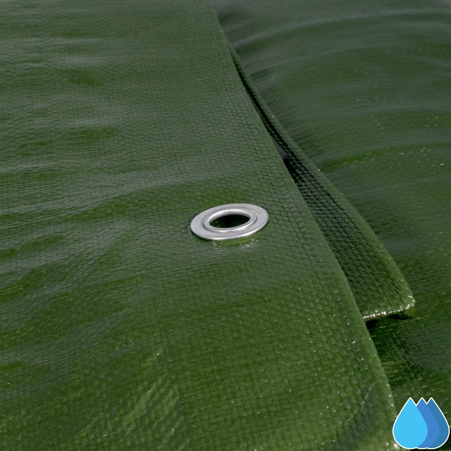 1.5m x 2m Green & Brown Tarpaulins, L-Grade 220 GSM