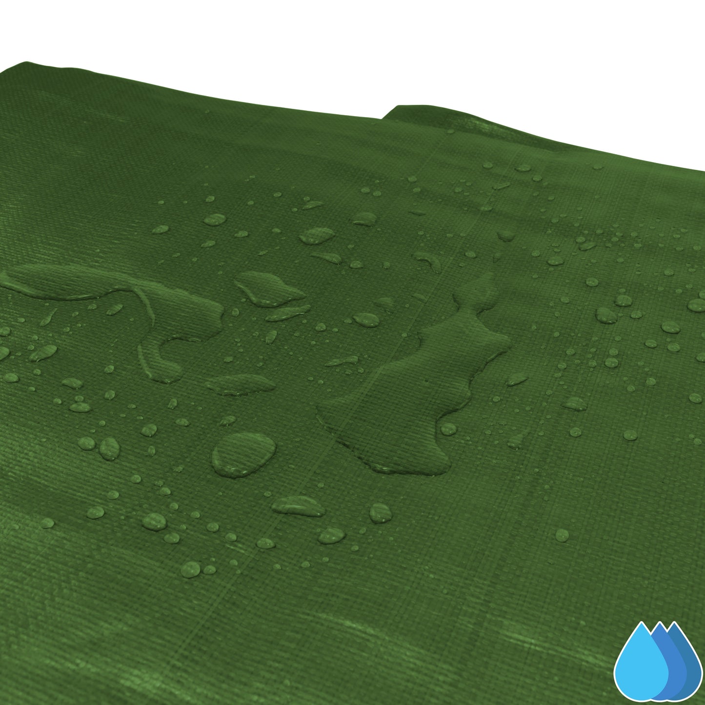 1.5m x 2m Green & Brown Tarpaulins, L-Grade 220 GSM