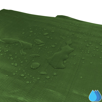 1.5m x 2m Green & Brown Tarpaulins, L-Grade 220 GSM